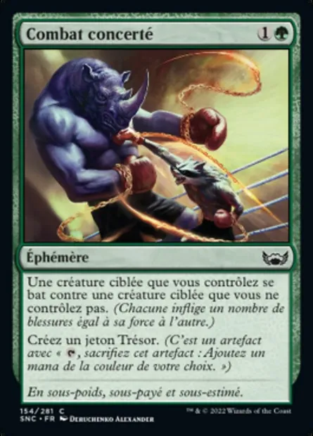 Combat concerté, carte Magic SNC 154 — extension Les rues de la Nouvelle-Capenna