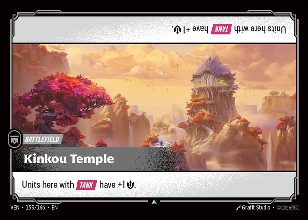 Kinkou Temple, carte Riftbound VEN 159 — extension Vendetta