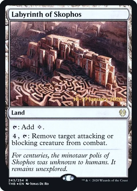 Labyrinth of Skophos, Magic card PTHB 243s — Theros Beyond Death Promos set