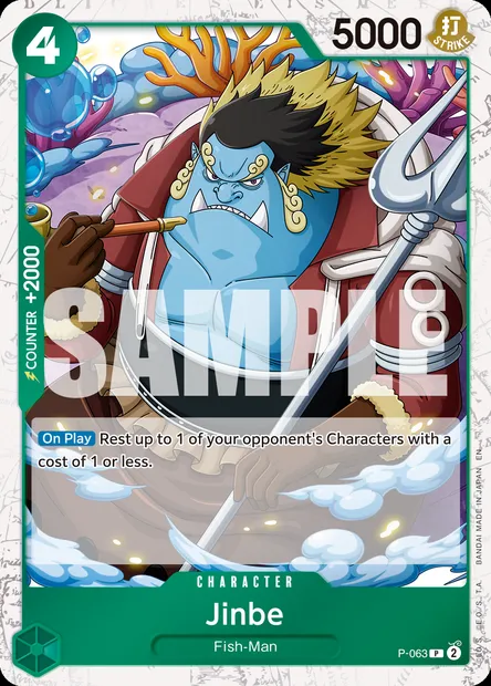 Jinbe, carte One Piece P-063 — extension Carte promo