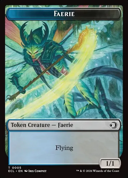 Faerie, Magic card TECL 5 — Lorwyn Eclipsed Tokens set