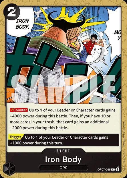 Iron Body, carte One Piece OP07-095 — extension 500 YEARS IN THE FUTURE