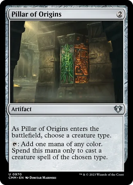 Pillar of Origins, Magic card CMM 970 — Commander Masters set