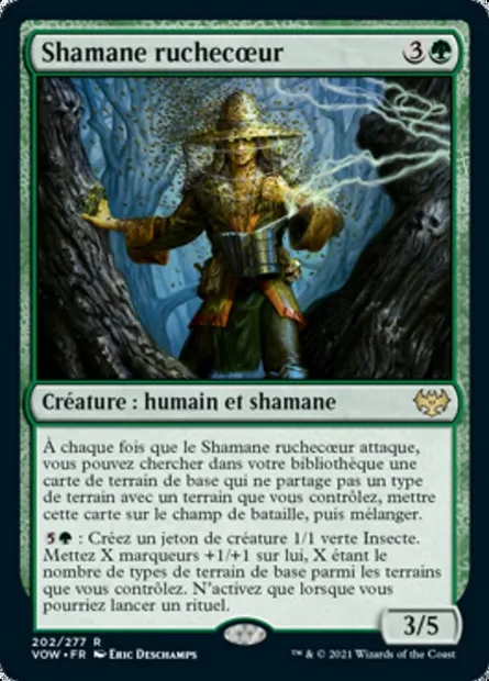 Shamane ruchecœur, carte Magic VOW 202 — extension Innistrad : noce écarlate