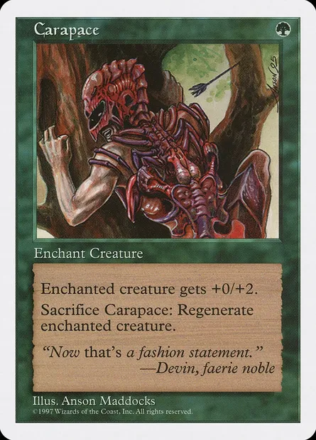 Carapace, Magic card 5ED 281 — Fifth Edition set