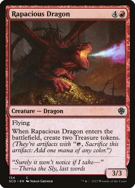 Rapacious Dragon, Magic card SCD 154 — Starter Commander Decks set