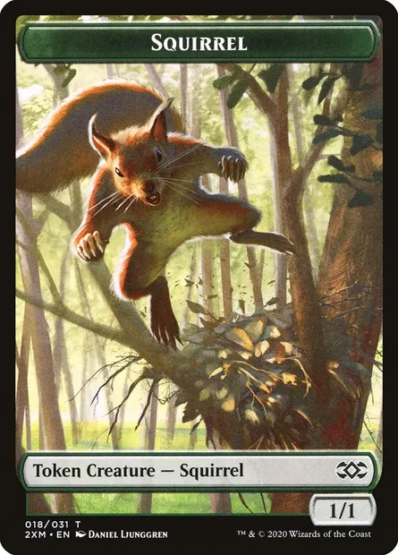 Squirrel, Magic card T2XM 18 — Double Masters Tokens set