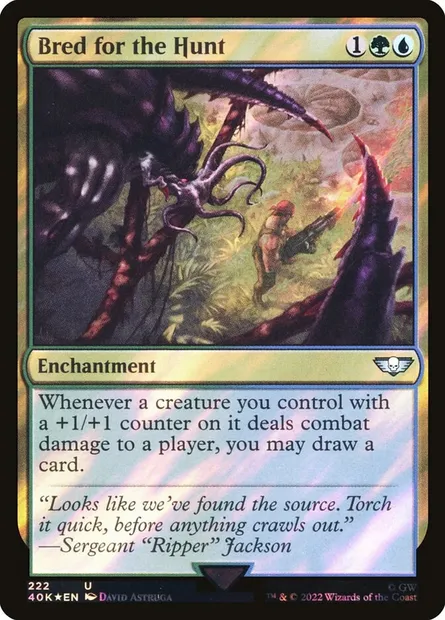 Bred for the Hunt, Magic card 40K 222★ — Warhammer 40,000 Commander set
