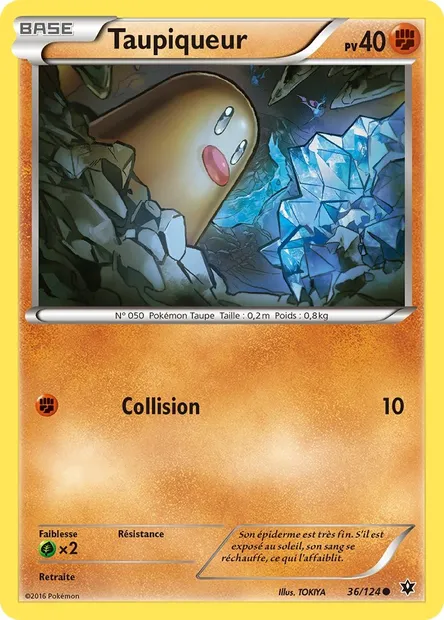 Taupiqueur, carte Pokémon FCO 36 — extension Impact des Destins