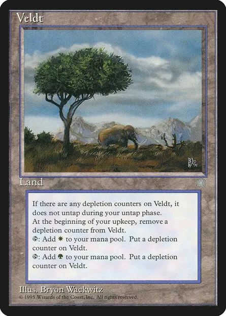Veldt, Magic card ICE 363 — Ice Age set