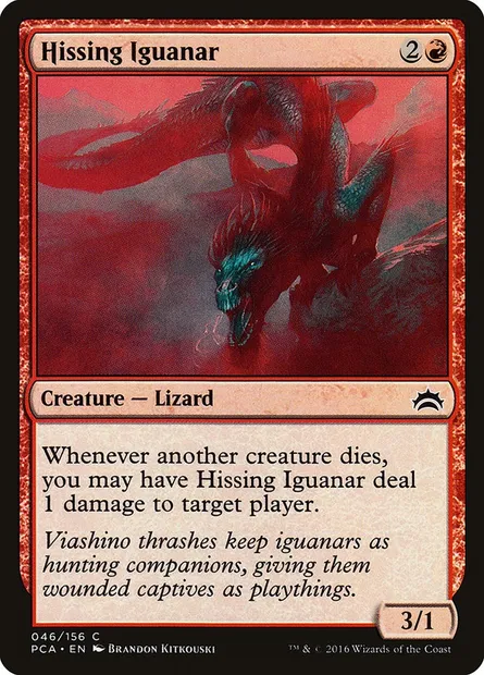 Iguanar sifflant, carte Magic PCA 46 — extension Planechase Anthology