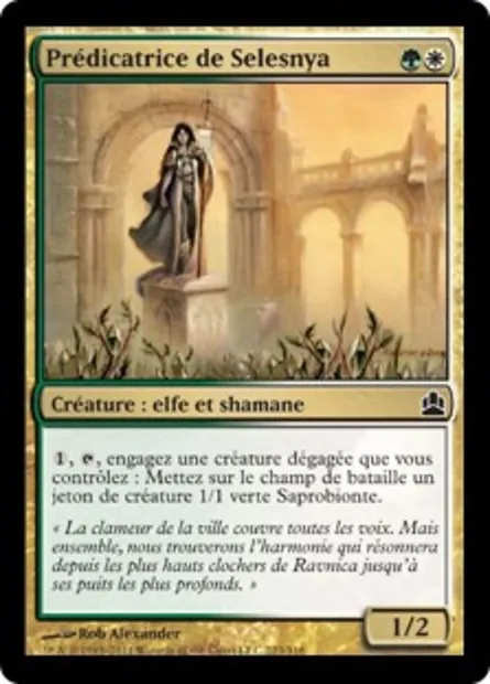 Prédicatrice de Selesnya, carte Magic CMD 223 — extension Commander 2011