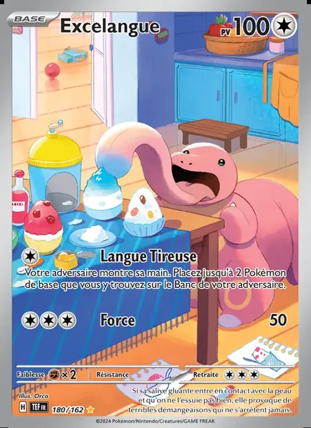 Excelangue, carte Pokémon TEF 180 — extension Forces Temporelles