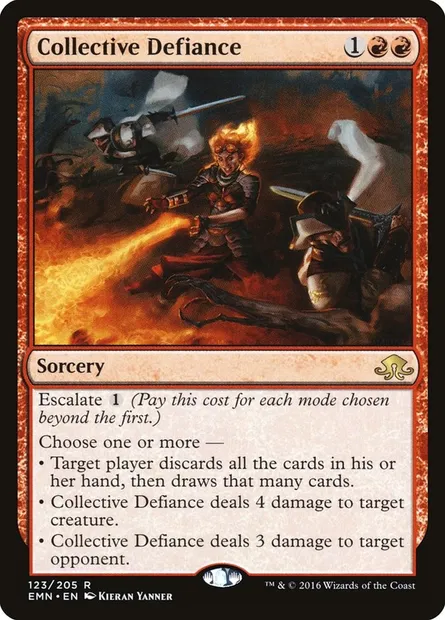 Collective Defiance, Magic card EMN 123 — Eldritch Moon set