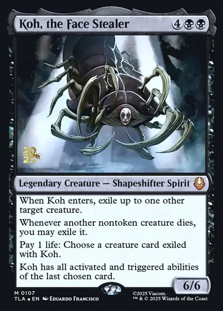Koh, the Face Stealer, Magic card PTLA 107s — Avatar: The Last Airbender Promos set