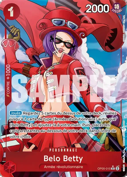 Belo Betty, carte One Piece OP05-015 — extension AWAKENING OF THE NEW ERA