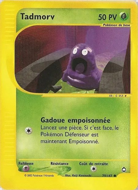 Tadmorv, carte Pokémon AQ 79 — extension Aquapolis