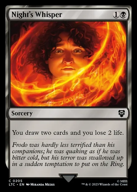 Night's Whisper, Magic card LTC 205 — Tales of Middle-earth Commander set