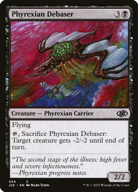 Phyrexian Debaser, Magic card J22 454 — Jumpstart 2022 set