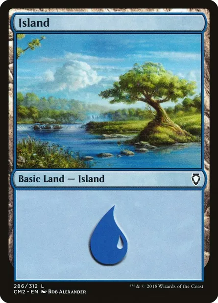 Île, carte Magic CM2 286 — extension Commander Anthology Volume II