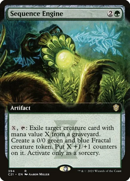 Sequence Engine, Magic card C21 394 — Commander 2021 set
