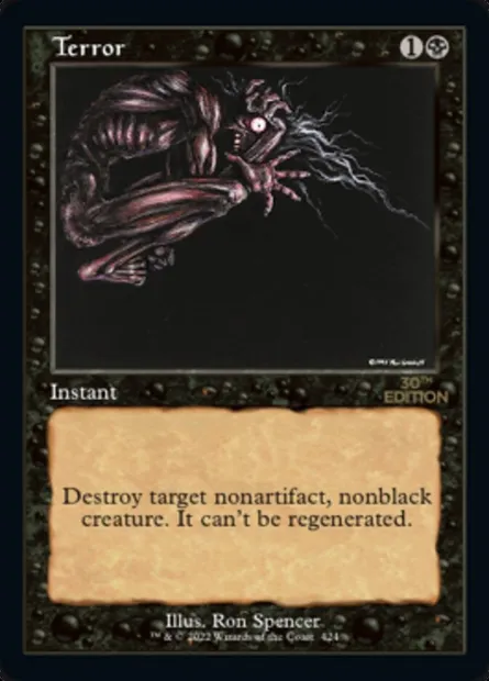 Terror, Magic card 30A 424 — 30th Anniversary Edition set