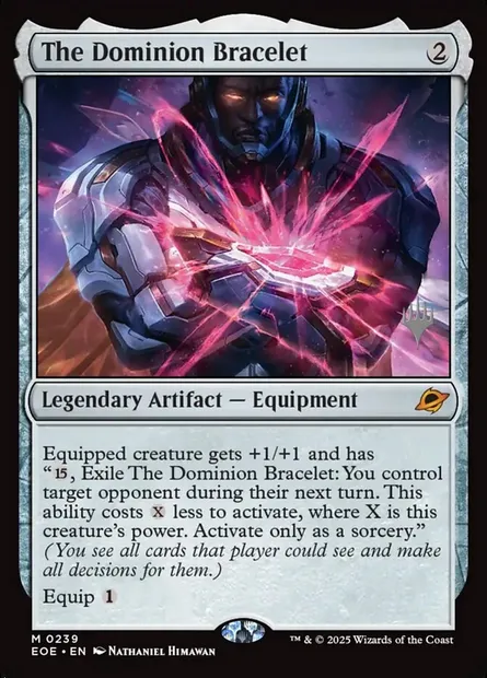 The Dominion Bracelet, Magic card PEOE 239p — Edge of Eternities Promos set
