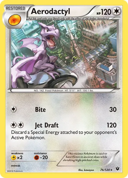 Aerodactyl, Pokémon card FCO 76 — Fates Collide set