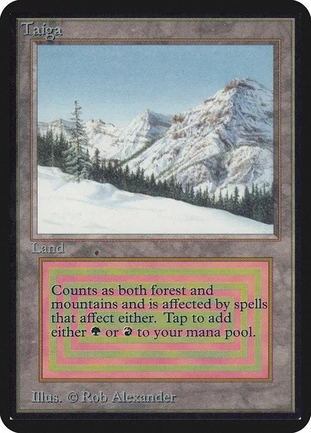 Taïga, carte Magic LEA 282 — extension Limited Edition Alpha