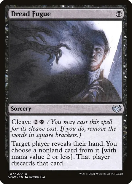 Dread Fugue, Magic card VOW 107 — Innistrad: Crimson Vow set