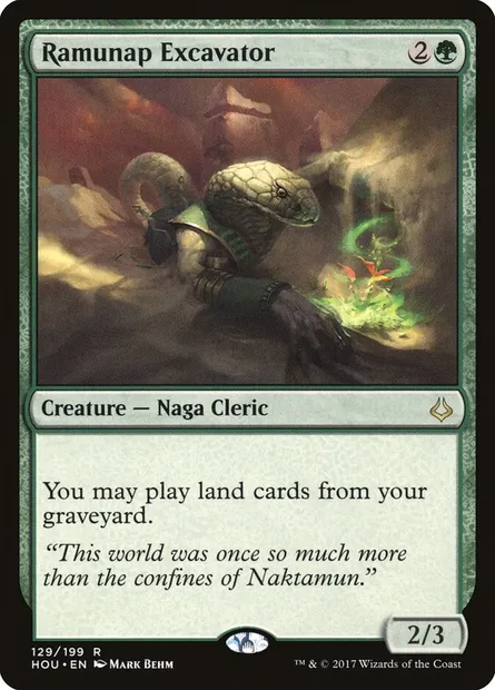 Ramunap Excavator, Magic card HOU 129 — Hour of Devastation set