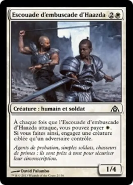Escouade d'embuscade d'Haazda, carte Magic DGM 2 — extension Le labyrinthe du dragon
