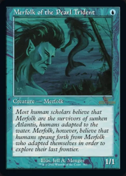 Merfolk of the Pearl Trident, Magic card 30A 363 — 30th Anniversary Edition set