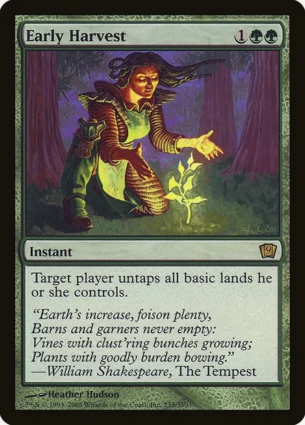 Early Harvest, Magic card 9ED 235★ — Ninth Edition set