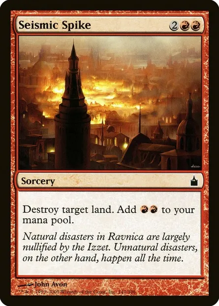 Seismic Spike, Magic card RAV 141 — Ravnica: City of Guilds set