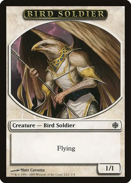 Bird Soldier, Magic card TARB 1 — Alara Reborn Tokens set