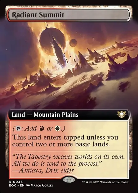 Radiant Summit, Magic card EOC 43 — Edge of Eternities Commander set