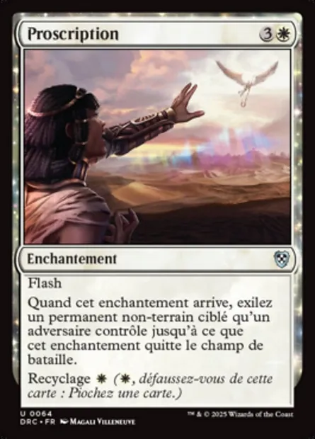 Proscription, carte Magic DRC 64 — extension Aetherdrift Commander