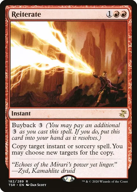 Reiterate, Magic card TSR 182 — Time Spiral Remastered set