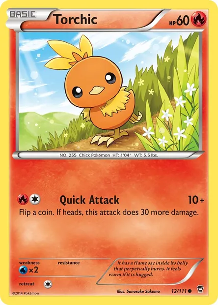 Torchic, Pokémon card FFI 12 — Furious Fists set