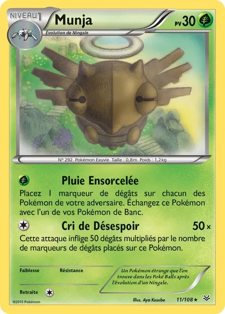 Munja, carte Pokémon ROS 11 — extension Ciel Rugissant