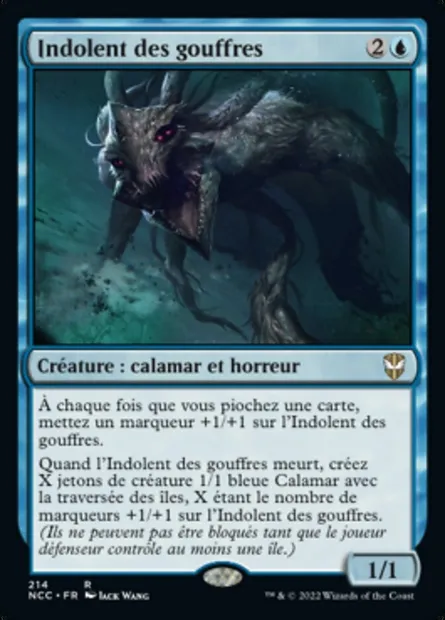 Indolent des gouffres, carte Magic NCC 214 — extension New Capenna Commander