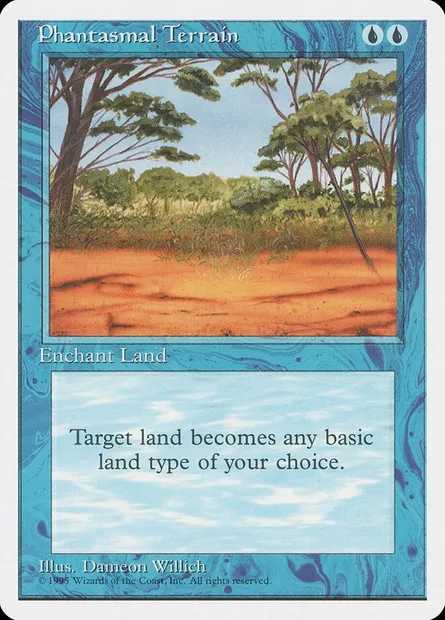 Phantasmal Terrain, Magic card 4ED 89 — Fourth Edition set