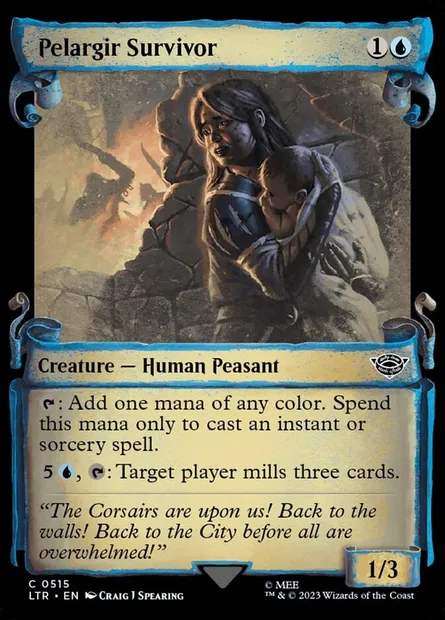 Pelargir Survivor, Magic card LTR 515 — The Lord of the Rings: Tales of Middle-earth set