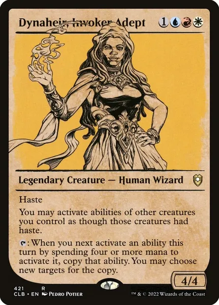 Dynaheir, Invoker Adept, Magic card CLB 421 — Commander Legends: Battle for Baldur's Gate set