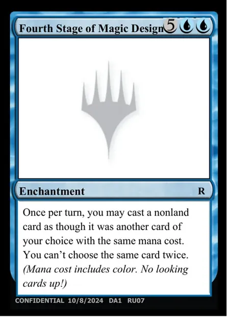 Fourth Stage of Magic Design, carte Magic UNK RU07b — extension Unknown Event