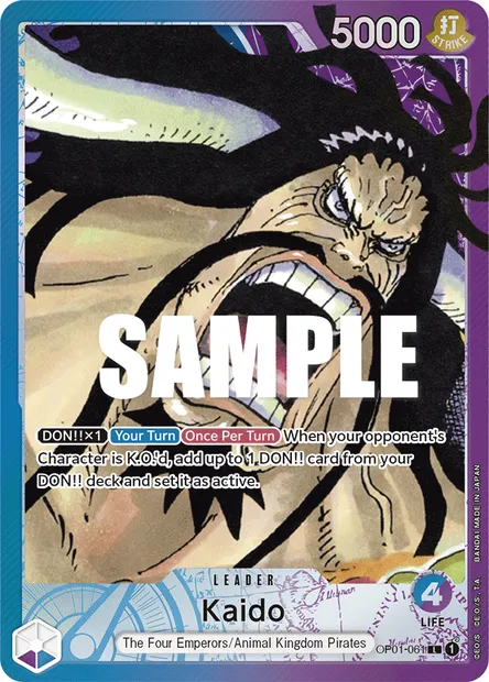 Kaido, One Piece card OP01-061 — ROMANCE DAWN set