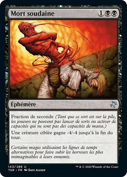 Mort soudaine, carte Magic TSR 143 — extension Spirale Temporelle Remastered