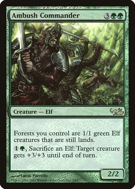Ambush Commander, Magic card DD1 1 — Duel Decks: Elves vs. Goblins set