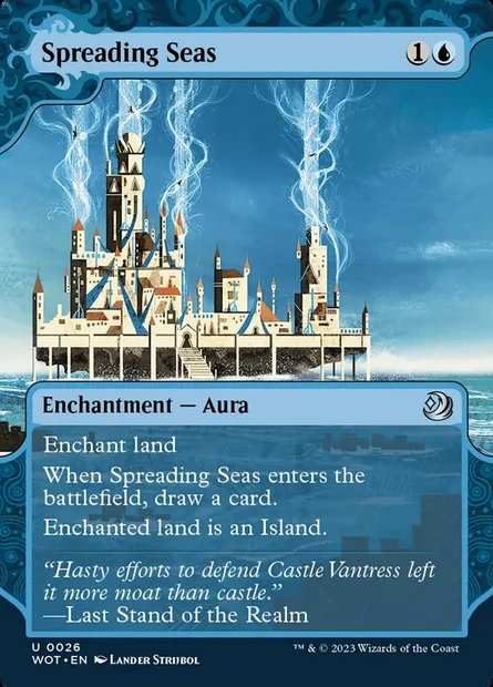 Spreading Seas, Magic card WOT 26 — Wilds of Eldraine: Enchanting Tales set